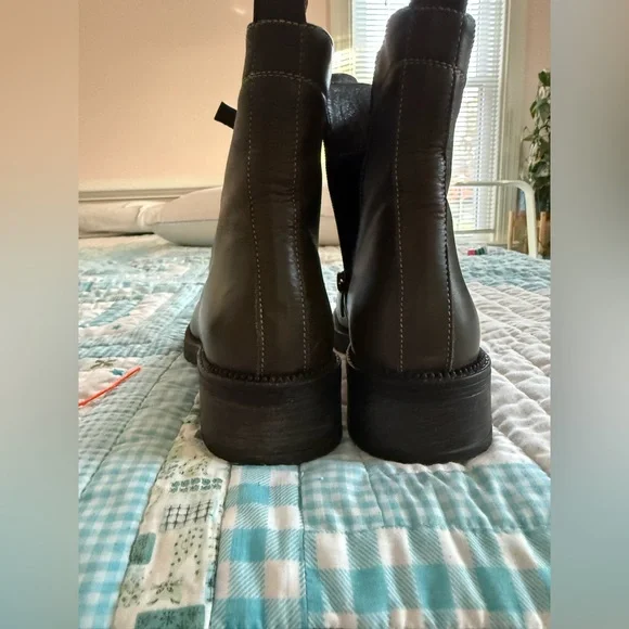 MAGO Dark Green Ankle Boots | Size 38 | US 7.5 - Picture 3 of 6